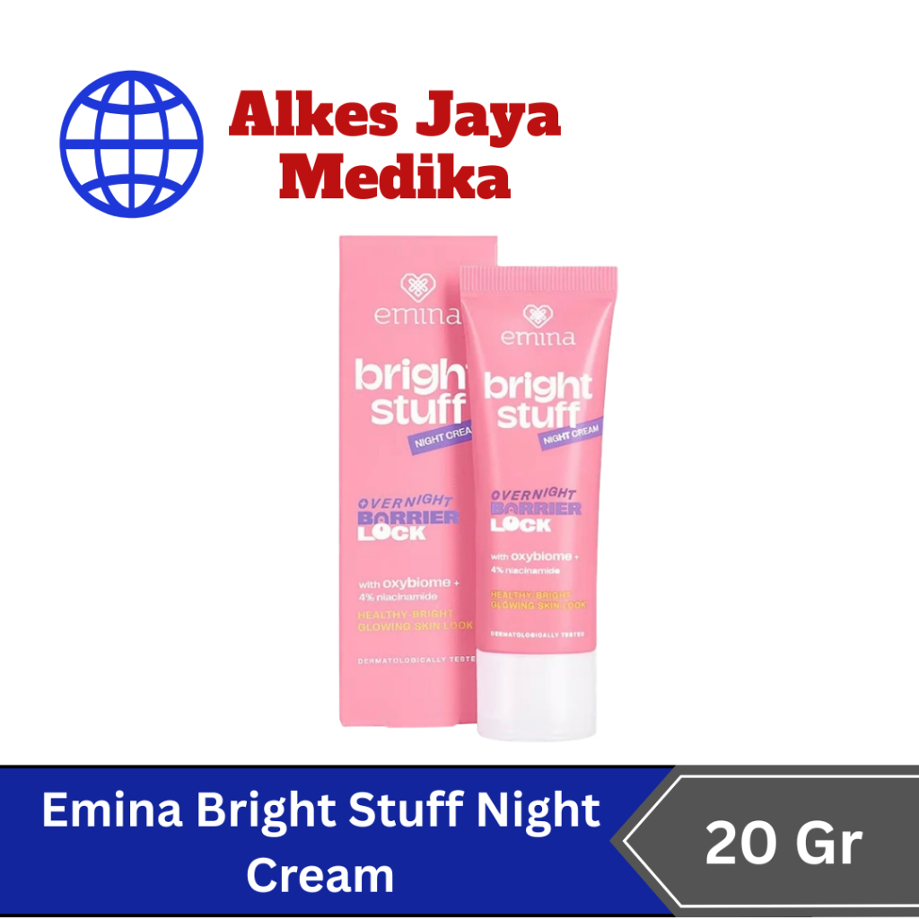 Emina Bright Stuff Night Cream 20 gr - Krim Malam