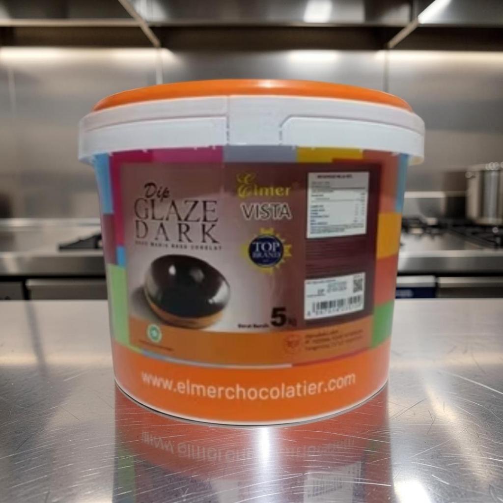 elmer glaze dark coklat 5kg
