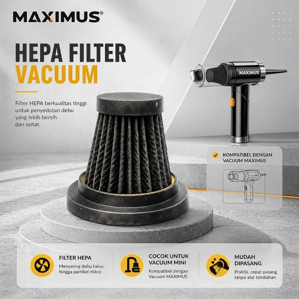 Hepa Filter Vacuum Cleaner Maximus / Penyaring debu vacuum Cleaner Maximus