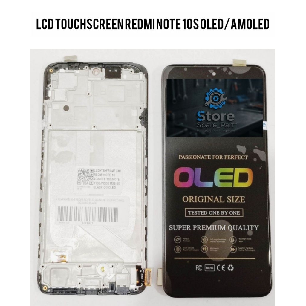 LCD TOUCHSCREEN XIAOMI REDMI NOTE 10S OLED/AMOLED ORIGINAL FULLSET