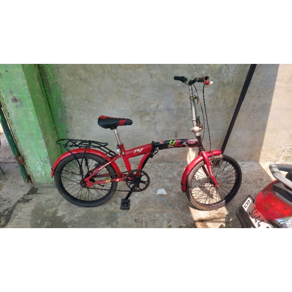 sepeda lipat odessy 20" besi bekas