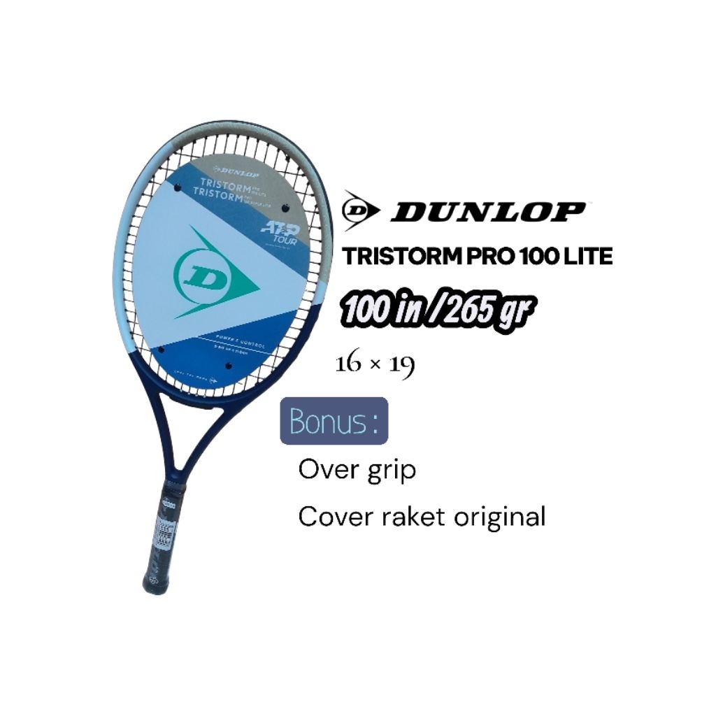 Raket Tenis Dunlop TRISTORM PRO 100 LITE/ Raket Tenis Dunlop Original