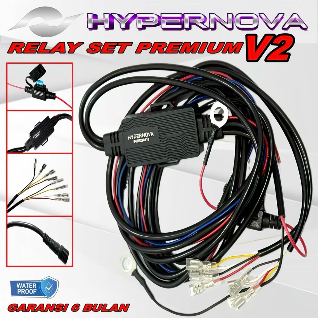 HYPERNOVA ORIGINAL RELAY SET LAMPU TEMBAK LED V2