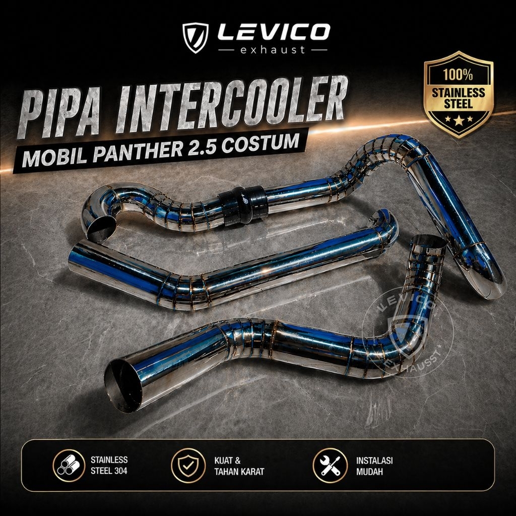 Pipa Intercooler Panther 2.5 Custom Stainless Inter Cooler Panther Turbo Diesel Racing