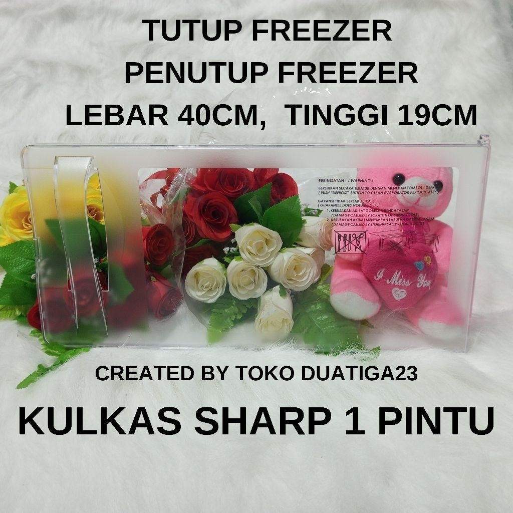 Tutup Freezer Pintu Freezer Kulkas Sharp Kirei SJ-N181
