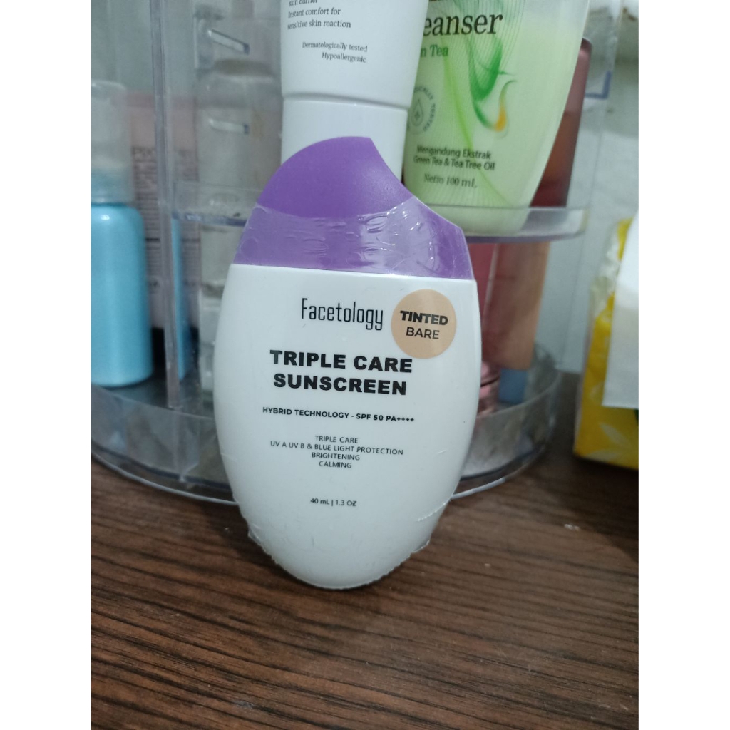 preloved tinted sunscreen facetology triple care sunscreen