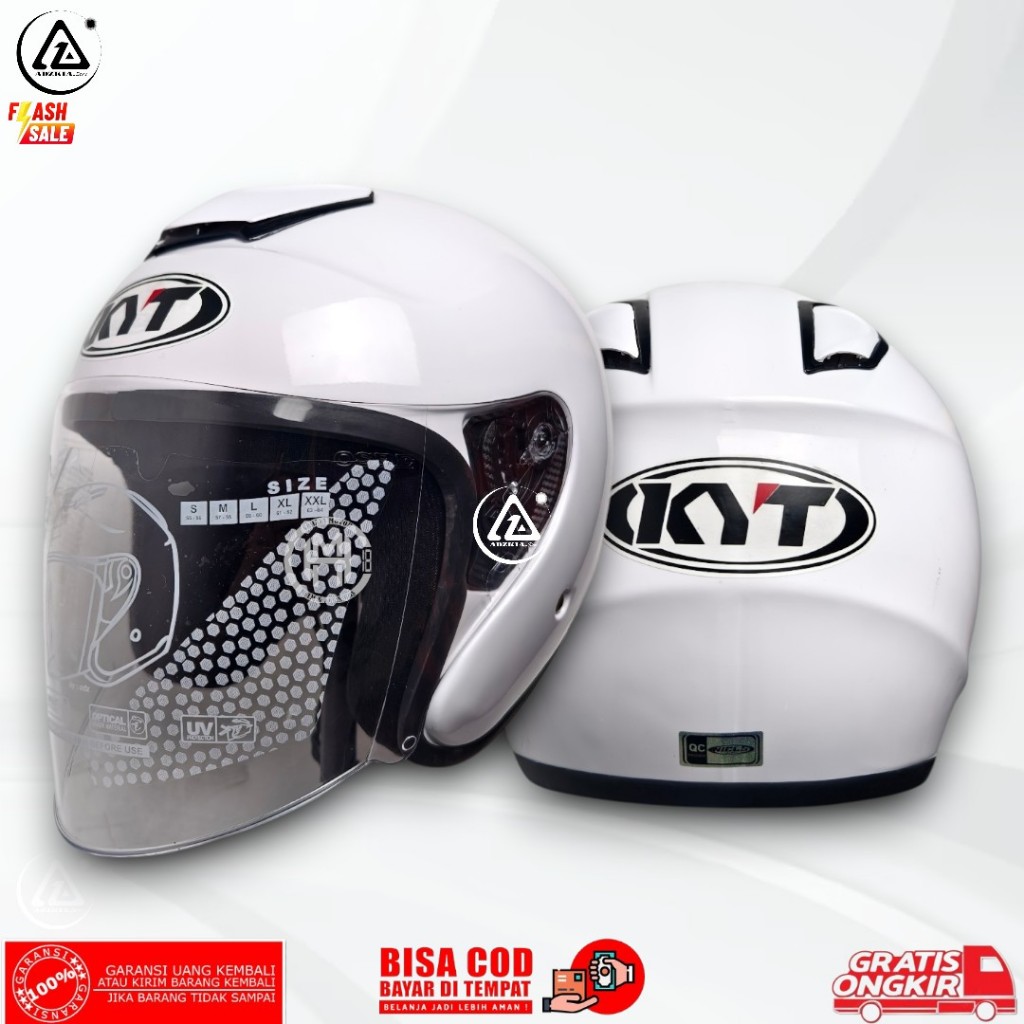 helm KYT KYOTO R SOLID REPLIKA  | HELM HALF FACE |free stiker kyt