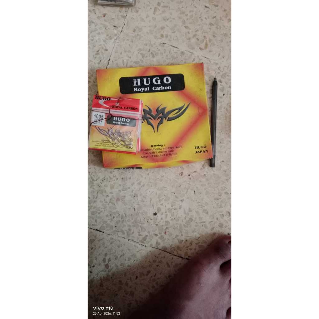 Kail / Mata Pancing HUGO ROYAL CARBON 1005 No 11 Per Bungkus
