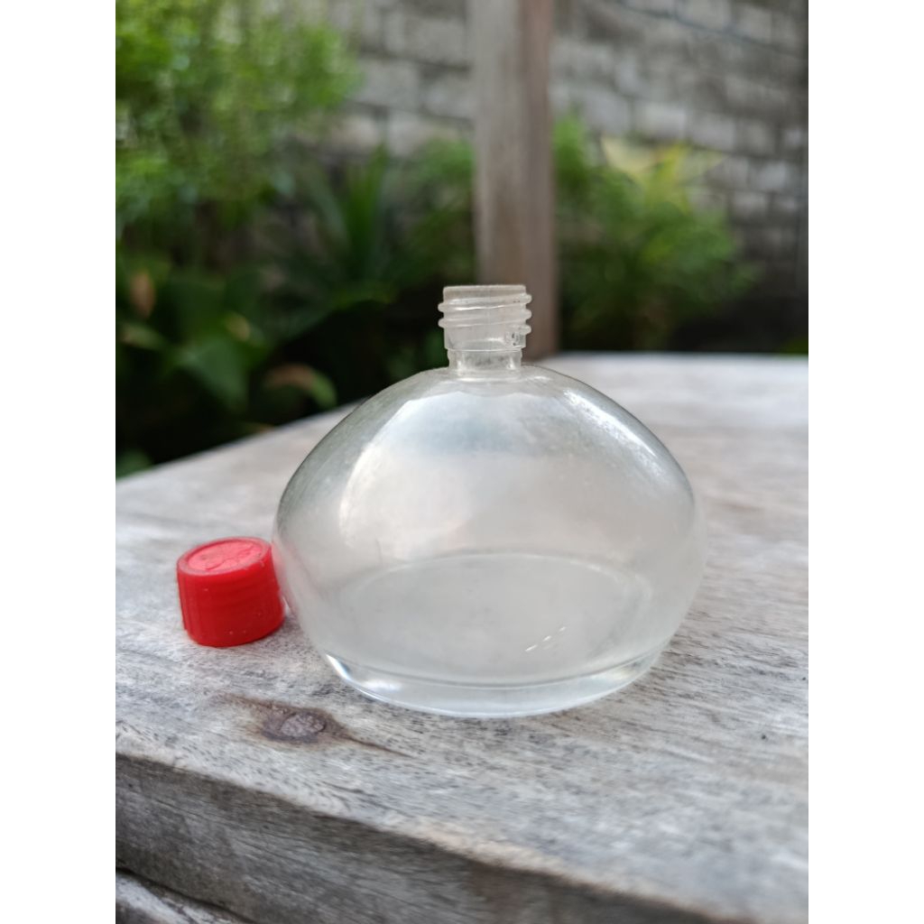 Koleksi BOTOL ANTIK UNIK Th.90an Bahan Kaca Vintage Classic Aesthetic Display Dekorasi
