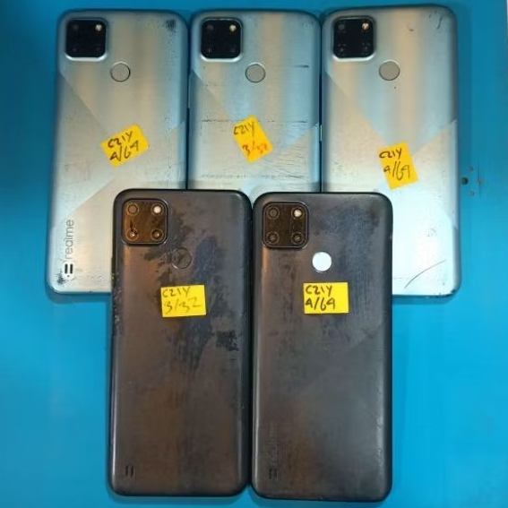 Realme C21Y Minus Lcd Tanpa Pola Mesin Normal Segel Bergaransi