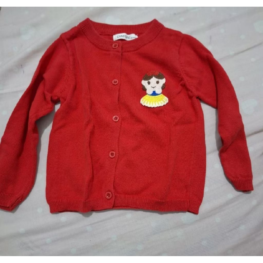 Preloved LD60cm Cardigan Princess - Cardigan Cardigan Anak Cewek - Jaket Anak Rajut
