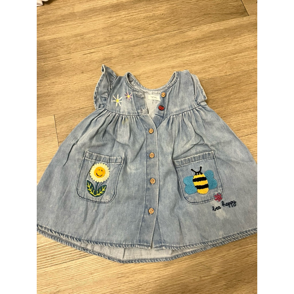 6-9m next denim dress