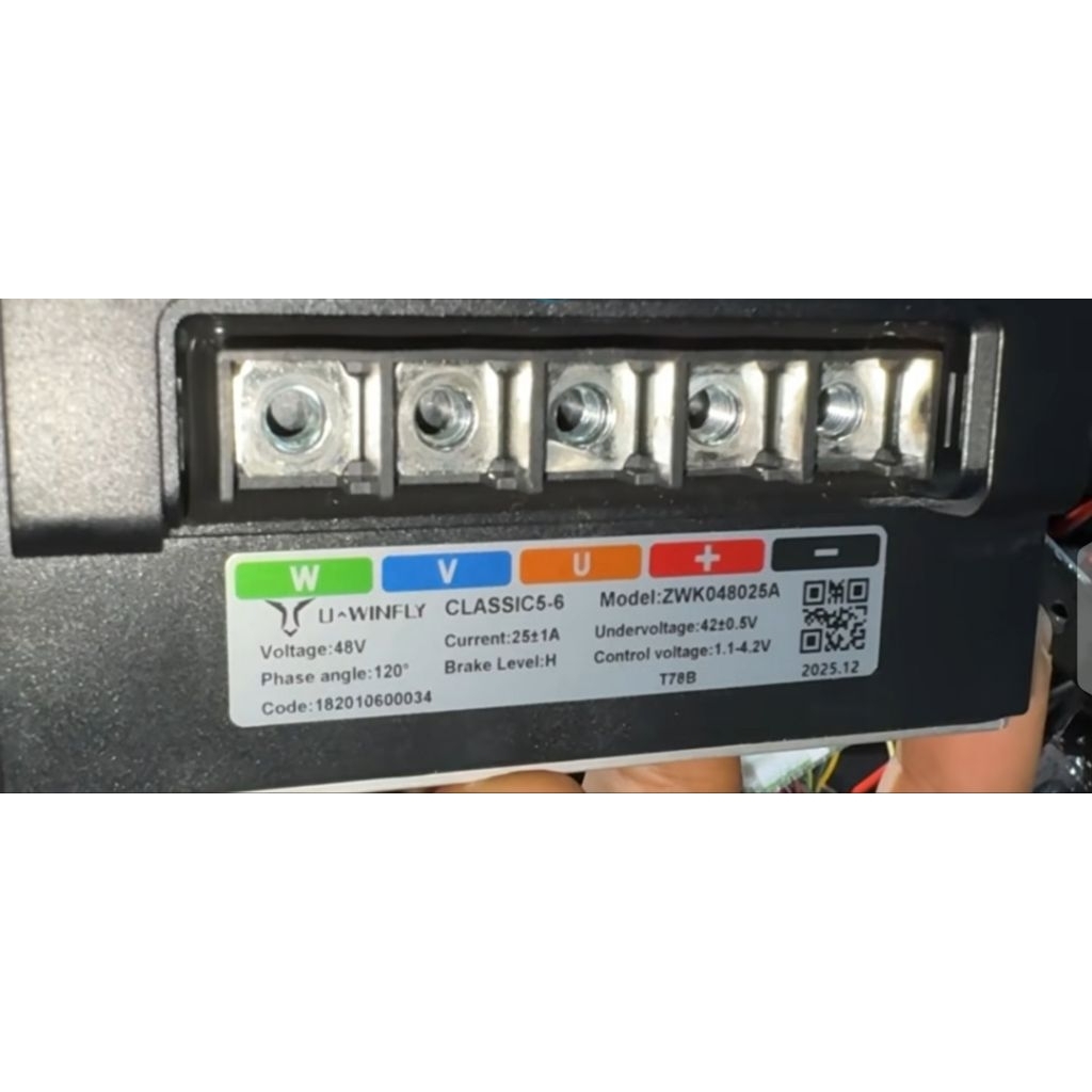 ZWK048025A Controller 25A Uwinfly T78B Original Copotan bukan Votol em30s