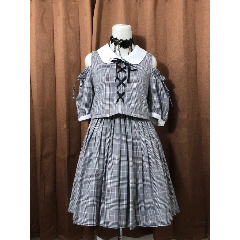 MA*RS amoebamars plaids pattern ryousangata jiraikei dress