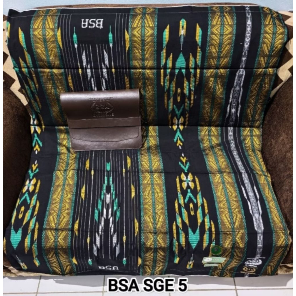 SARUNG TENUN BSA MOTIF SGE BAHAN MESRES SUTERA ORIGINAL FULL SONGKET
