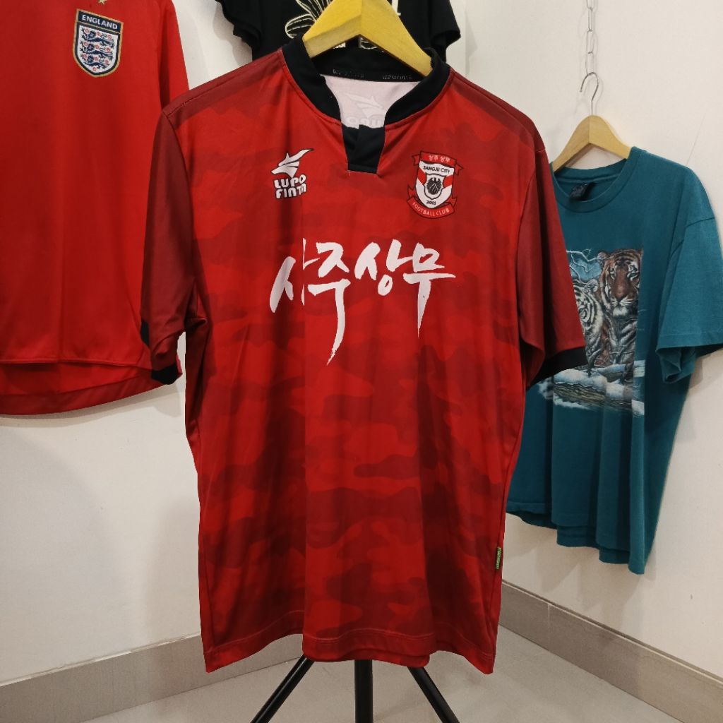 Kaos Jersey Bola Lupo Finta K League Sangju City Home 2016 Size L Original