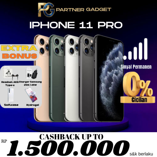 IPHONE 11 PRO 512GB 256GB 64GB SECOND ORIGINAL RESMI APPLE