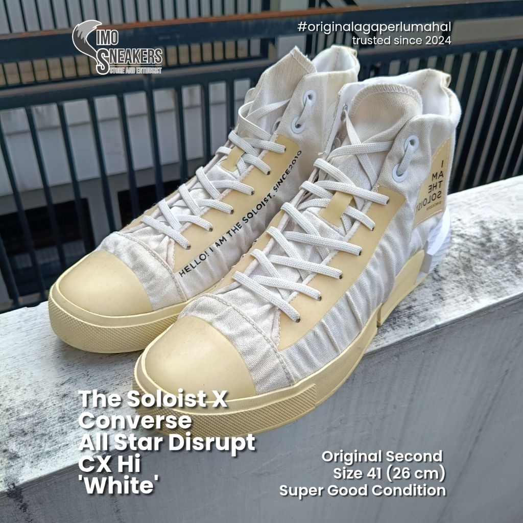 The Soloist X Converse All Star Disrupt CX Putih Sepatu Sneakers Original