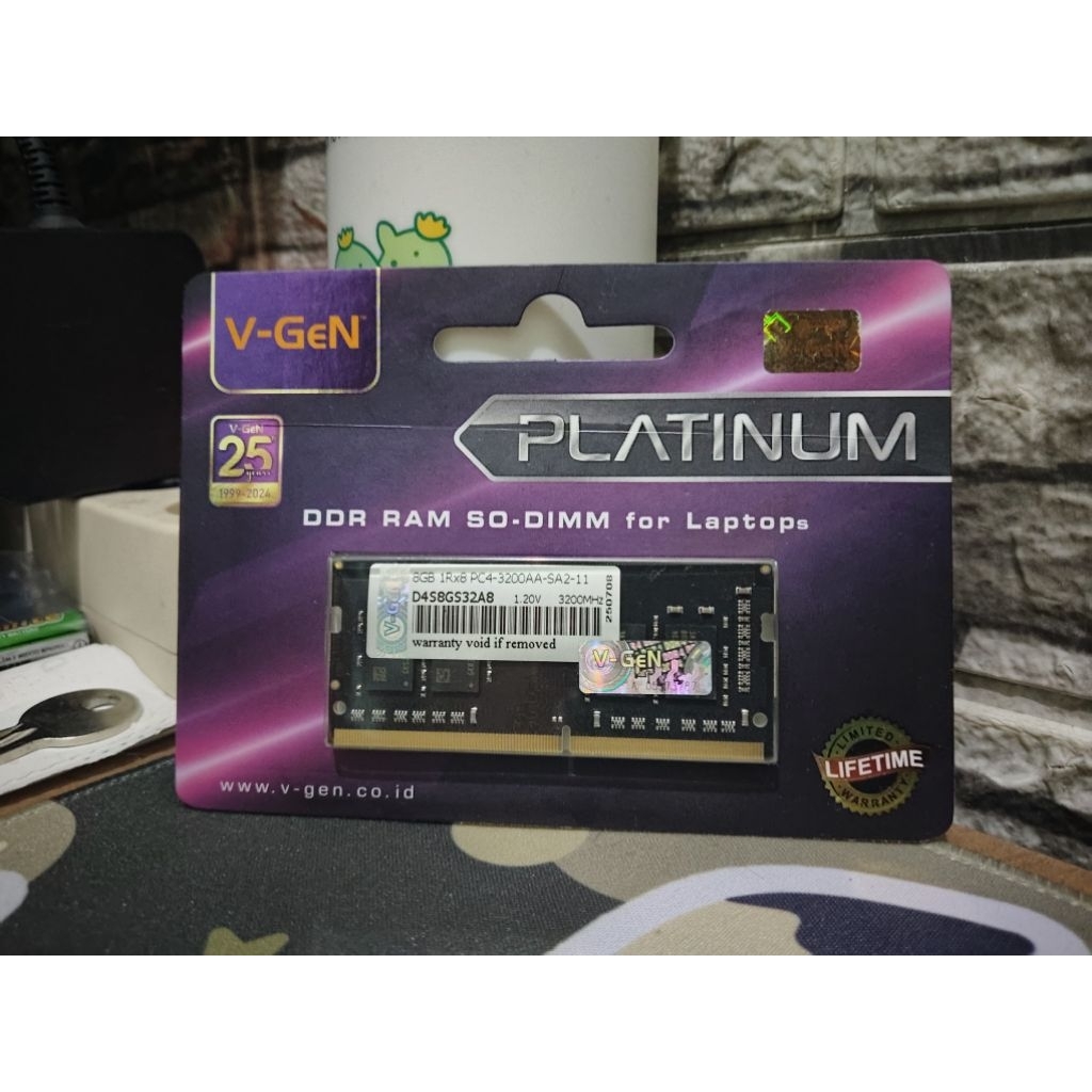 RAM V-Gen Laptop DDR4 8gb 3200mhz Sodimm