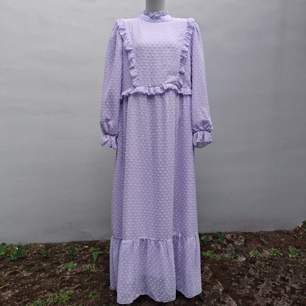 LD 100 XOXO dress gamis rubiah sgp full furing
