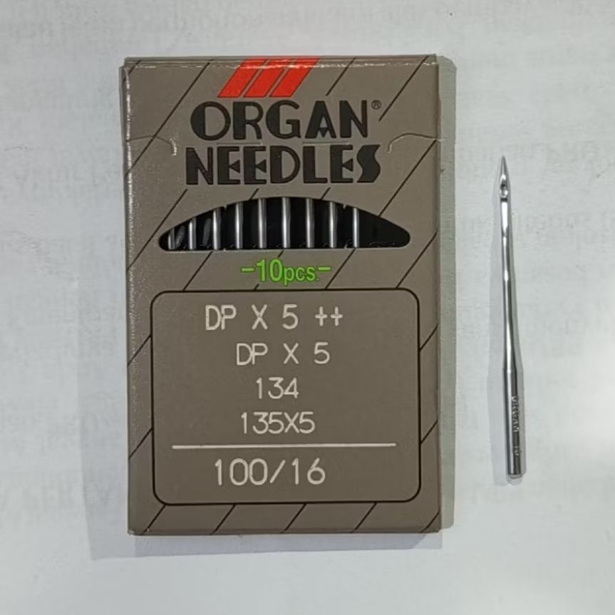 Jarum Mesin Jahit Organ Needles DPX5 100/16 No 16 Isi 10pcs Jarum Industri High Speed