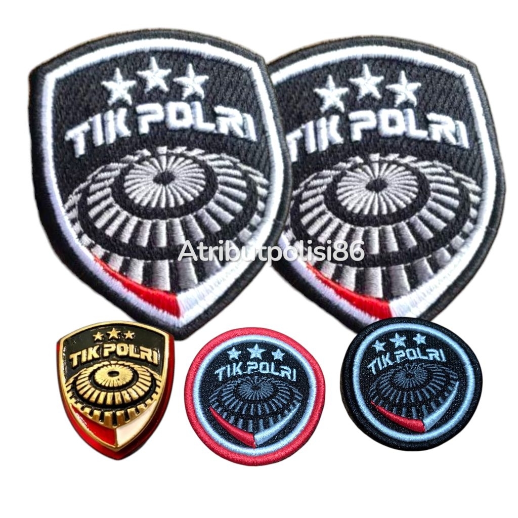 LOGO TIK POLRI TERBARU - PIN TIK POLRI - LOGO SAKU TIK POLRI - RODA TIK POLRI