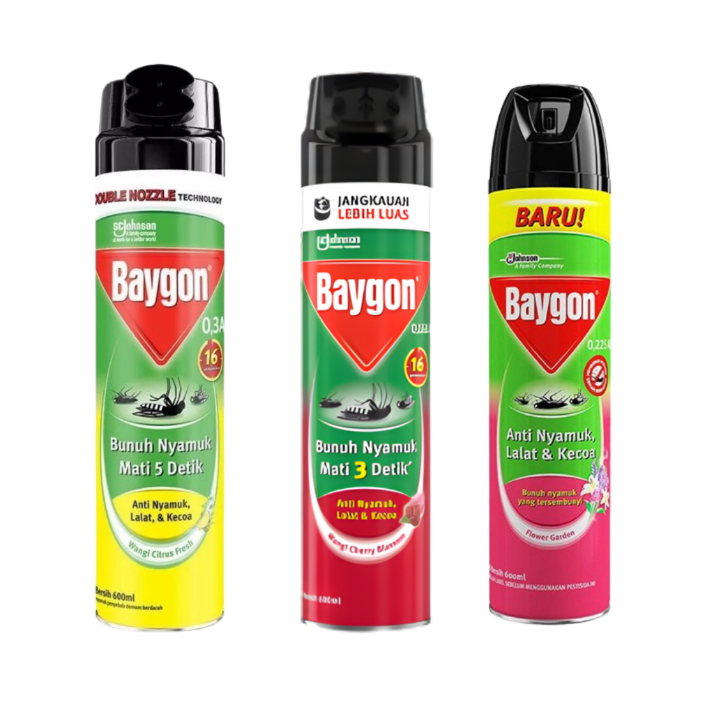 Baygon Aersol 600ml All Aroma /Pembasmi Nyamuk