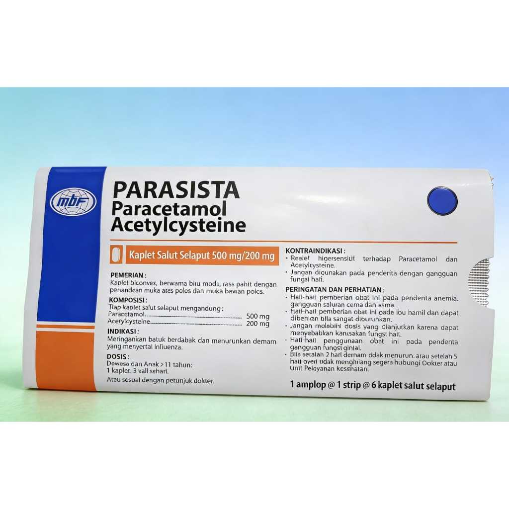 Parasista Tablet Paracetamol Atasi Demam Nyeri [cms]