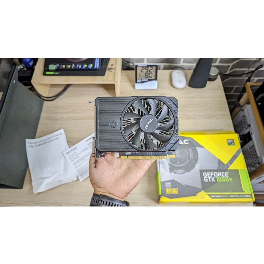ZOTAC GTX 1050 Ti Mini 4GD5 Non Pin Power Segel LikeNew Istimewa