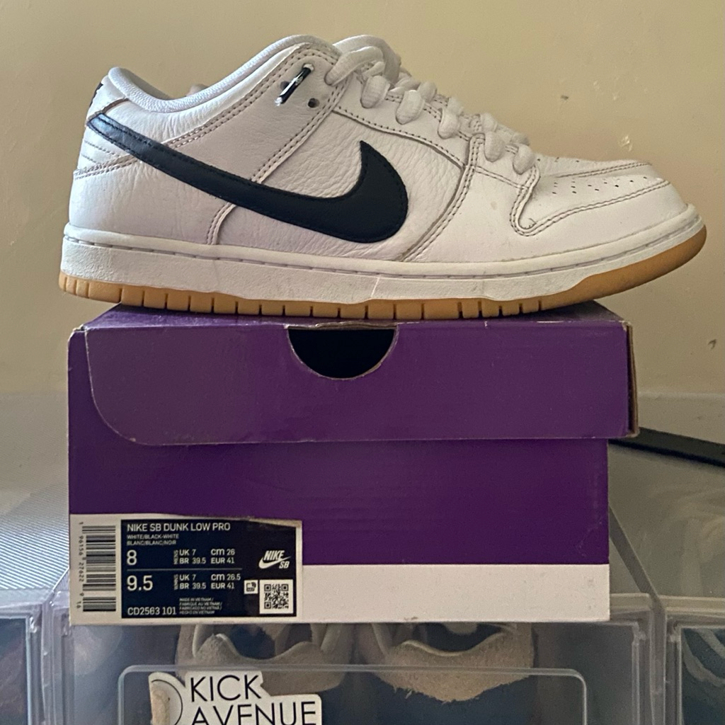 NIKE SB DUNK LOW PRO WHITE GUM