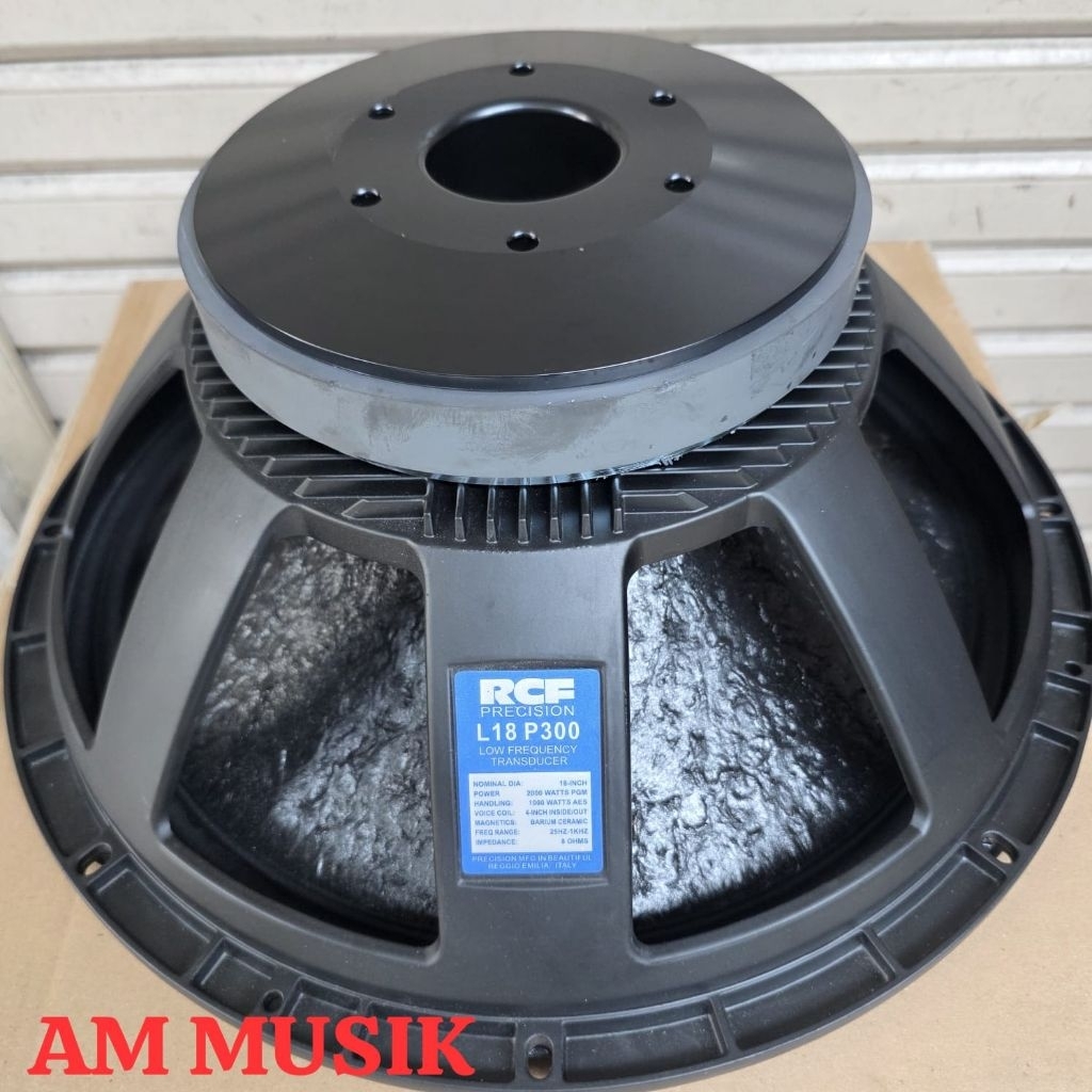 SPEAKER COMPONENT RCF LF18P300 SPEAKER SUBWOOFER 18 INCH DAUN COATING KELIT JERUK 18P300
