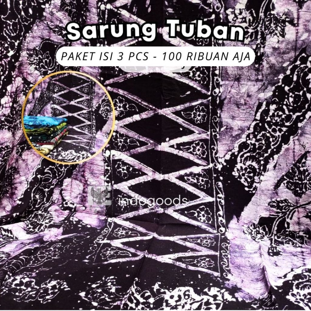Sarung Batik Wanita TUBAN ASLI JAHIT Khas Madura Sarung Madura Laris [GROSIR/RANDOM]