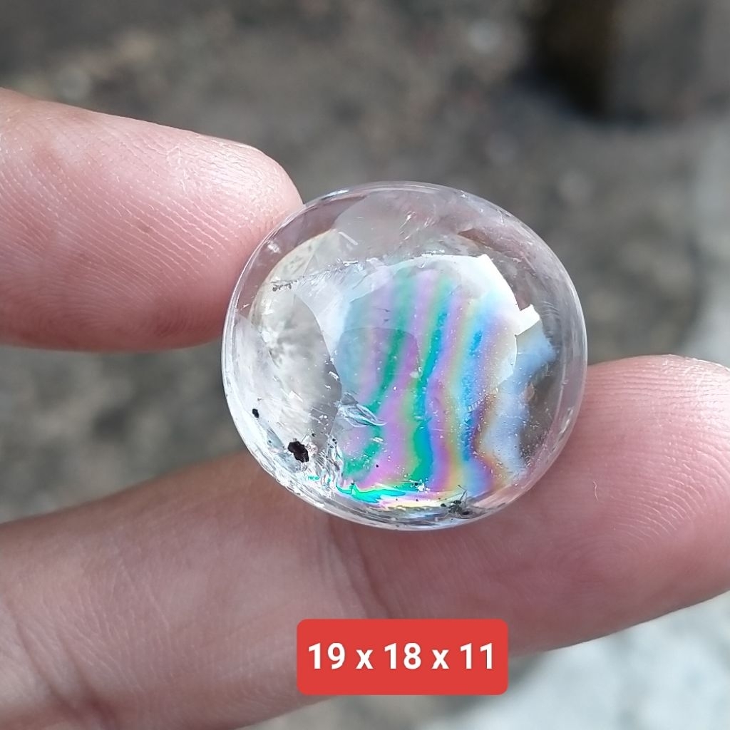 batu kecubung pelangi Kalimantan