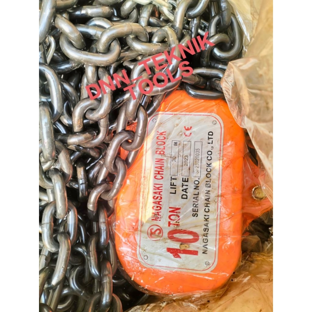 CHAIN BLOCK 10 TON NAGASAKI TAKEL / KATROL 10 TON NAGASAKI