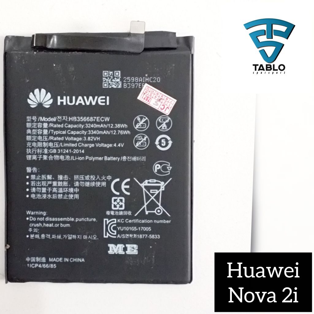 Baterai Huawei Nova 2i HB356687ECW kw second