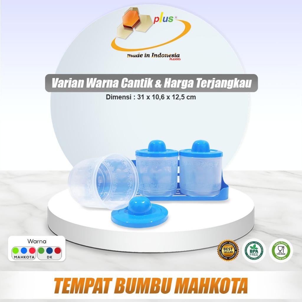 TEMPAT BUMBU MAHKOTA / TEMPAT BUMBU PLASTIK / TEMPAT BUMBU DAPUR