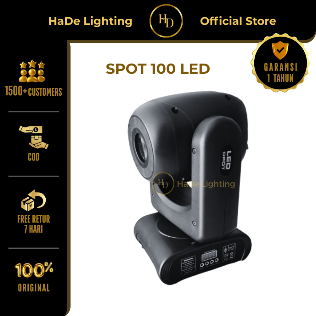 Lampu Moving Head Spot Mini 100 Watt LED