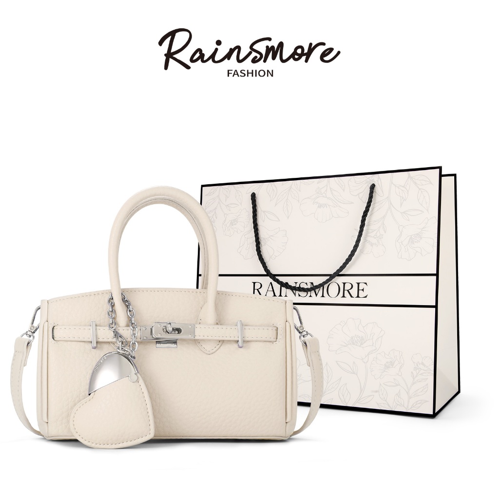 Biru&putih ready stok,Tas Kecil Manis Musim Panas RAINSMORE, Bisa Diselempang/Ketiak, Tote Elegan Se
