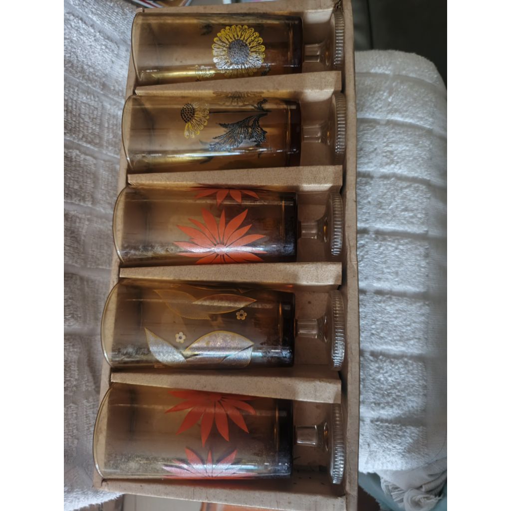 10 pcs gelas antik jadul