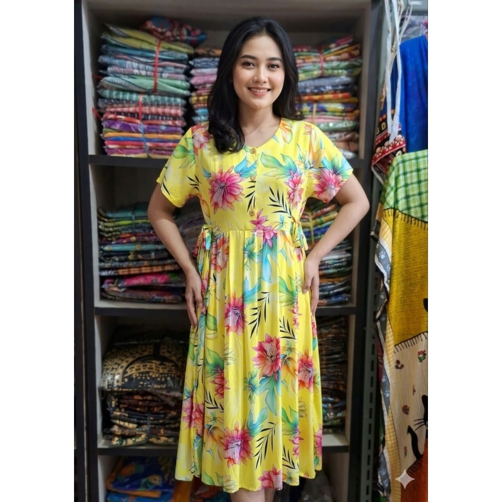 Daster Kencana Ungu Original Daster Busui Daster Cibi Daster Tali Samping