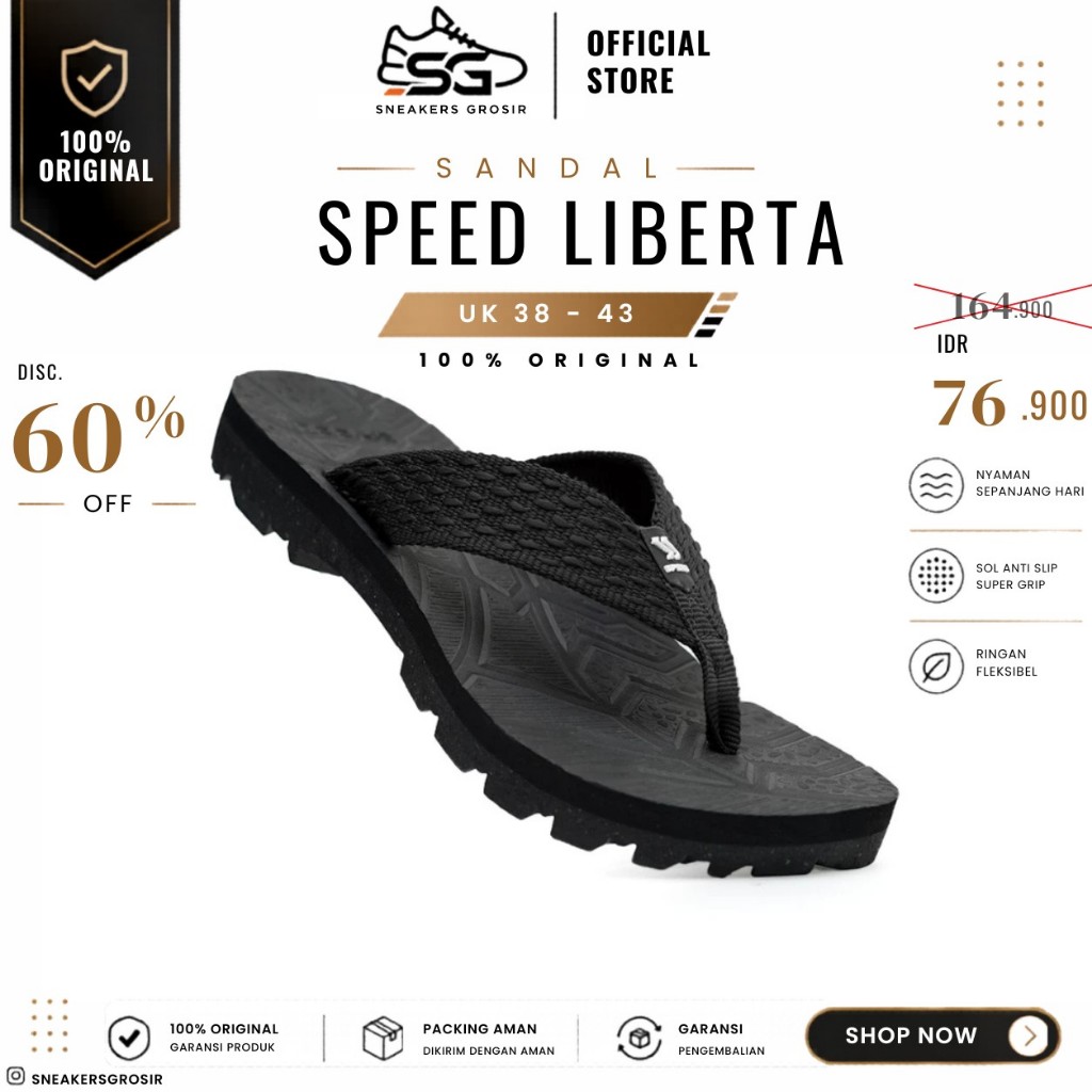 Sandal Speed Liberta Series 100% Original || SANDAL GUNUNG || SANDAL JEPIT 38 - 43