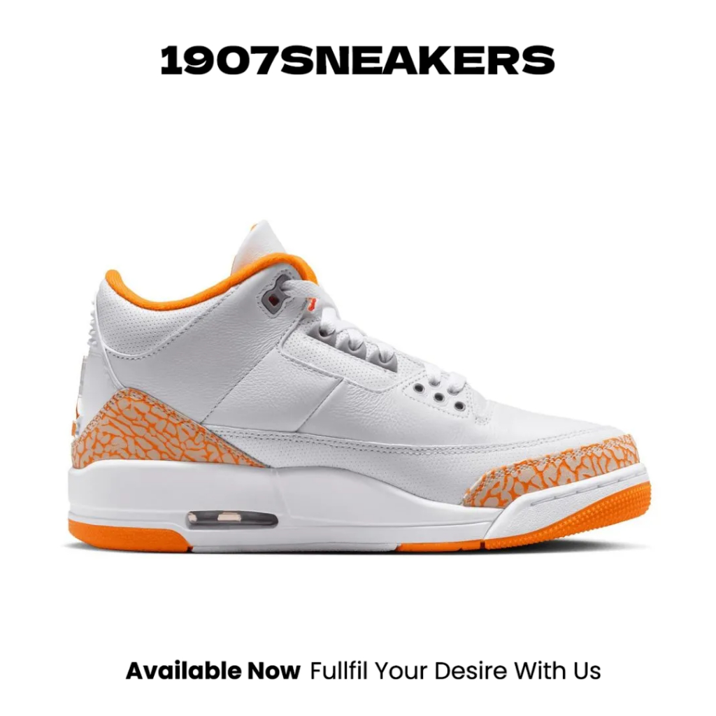 Sepatu Basket Wanita Nike Air Jordan 3 Retro - White/Multi-Color NIKCK9246101