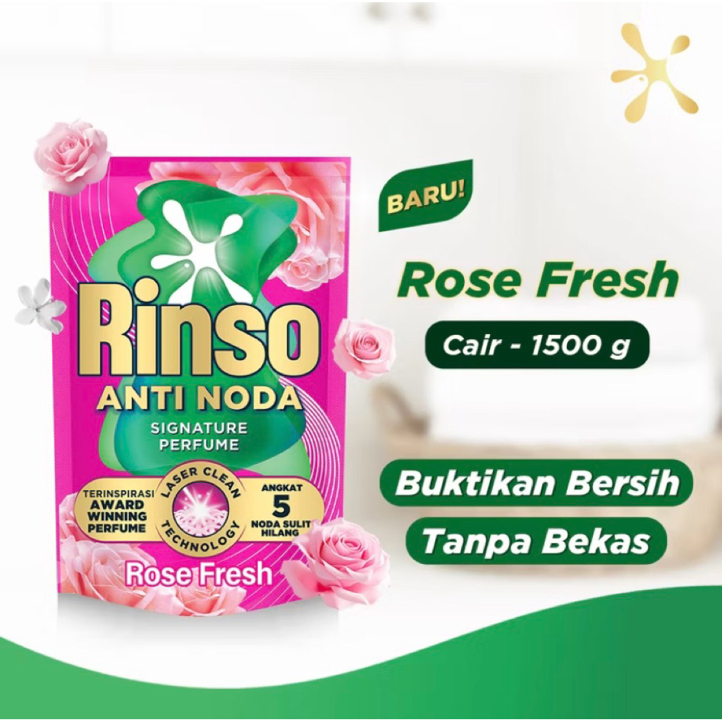 Rinso Deterjen Cair 1.5 Liter Anti Noda