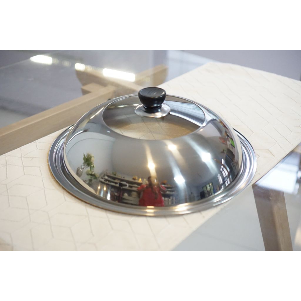 03'Tutup Wajan SST Kaca/Tutup Stainless/Tutup baskom