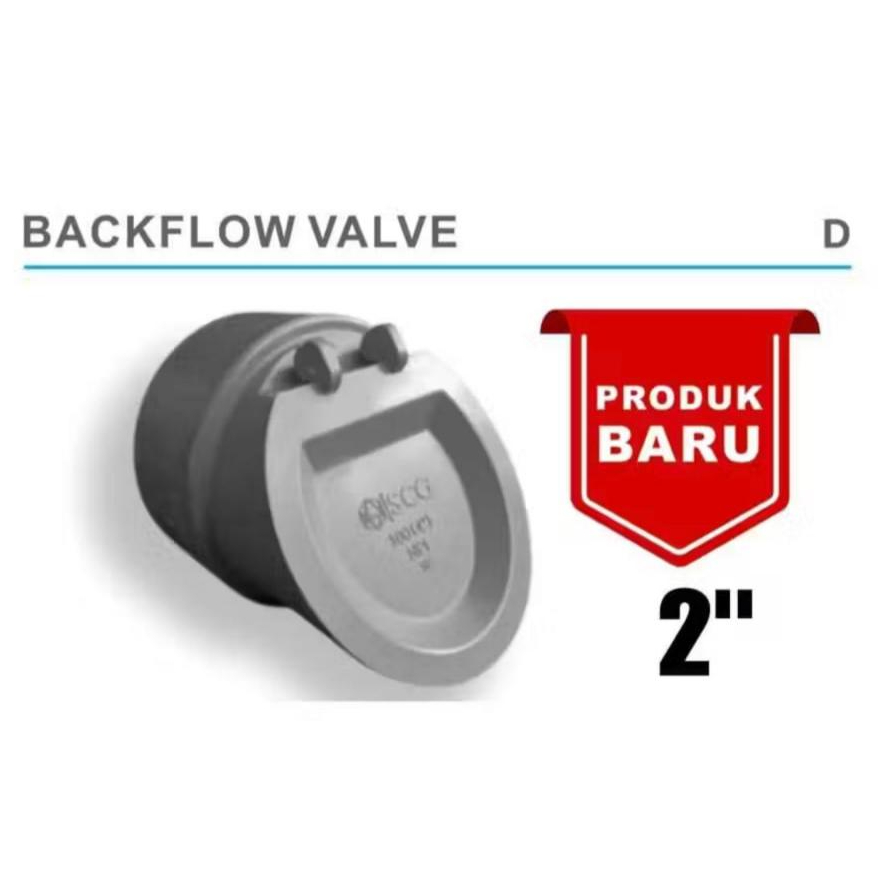 Back Flow Valve PVC 2 Inch SCG Tutup Pipa Air Pembuangan Got Anti Bau Hewan Serangga Backflow 2 Dim