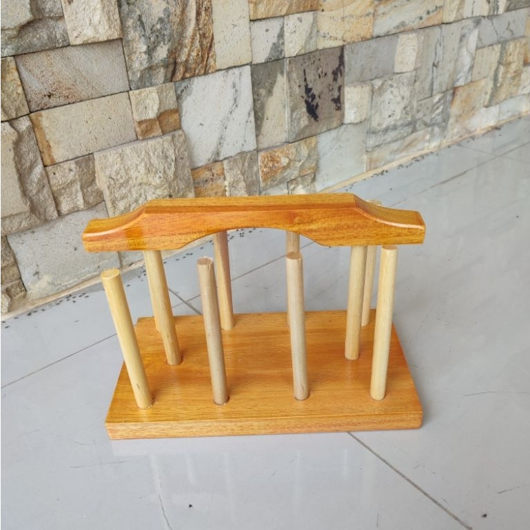 [COD] Rak Gelas Kayu / Rak Serbaguna / Rak Gelas / Stand Gelas Kayu