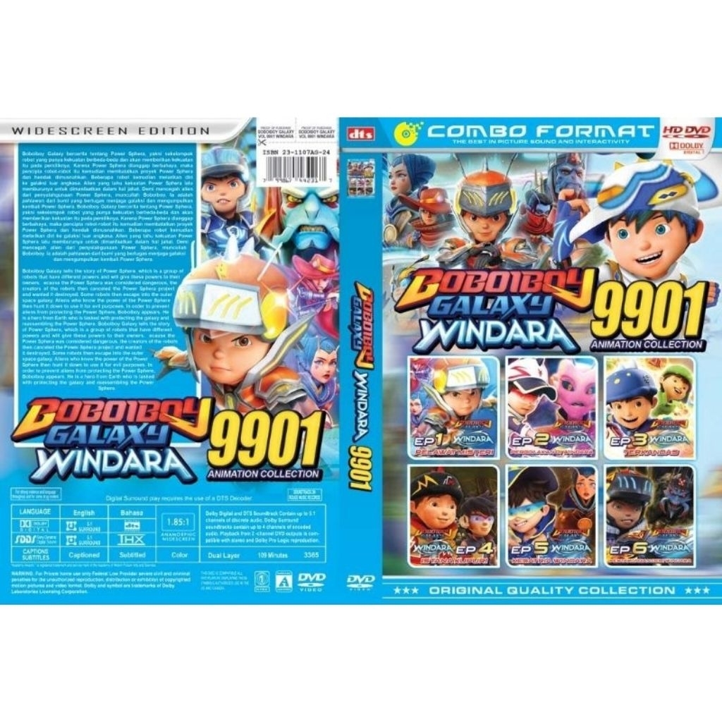 KASET DVD BOBOIBOY GALAXY WINDARA