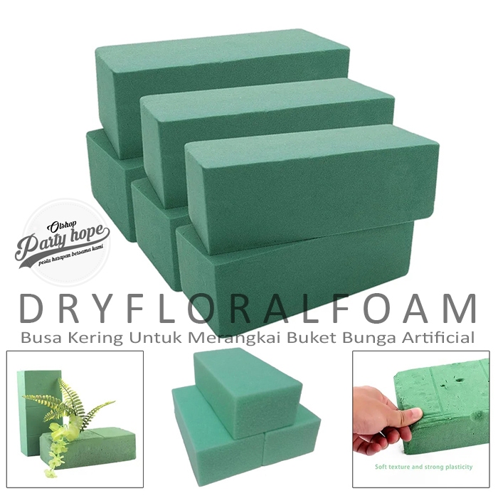 Flower Foam Buket Bunga / Busa Bunga Hijau Kering Busa Merangkai Bunga