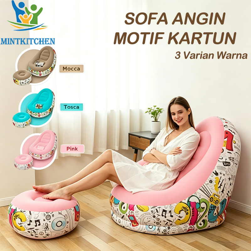 MintKitchen Sofa Angin Beanbag Squishy Jumbo Inflatable Sofa Tiup Angin Lazy Bag Outdoor Lay Bag Ind