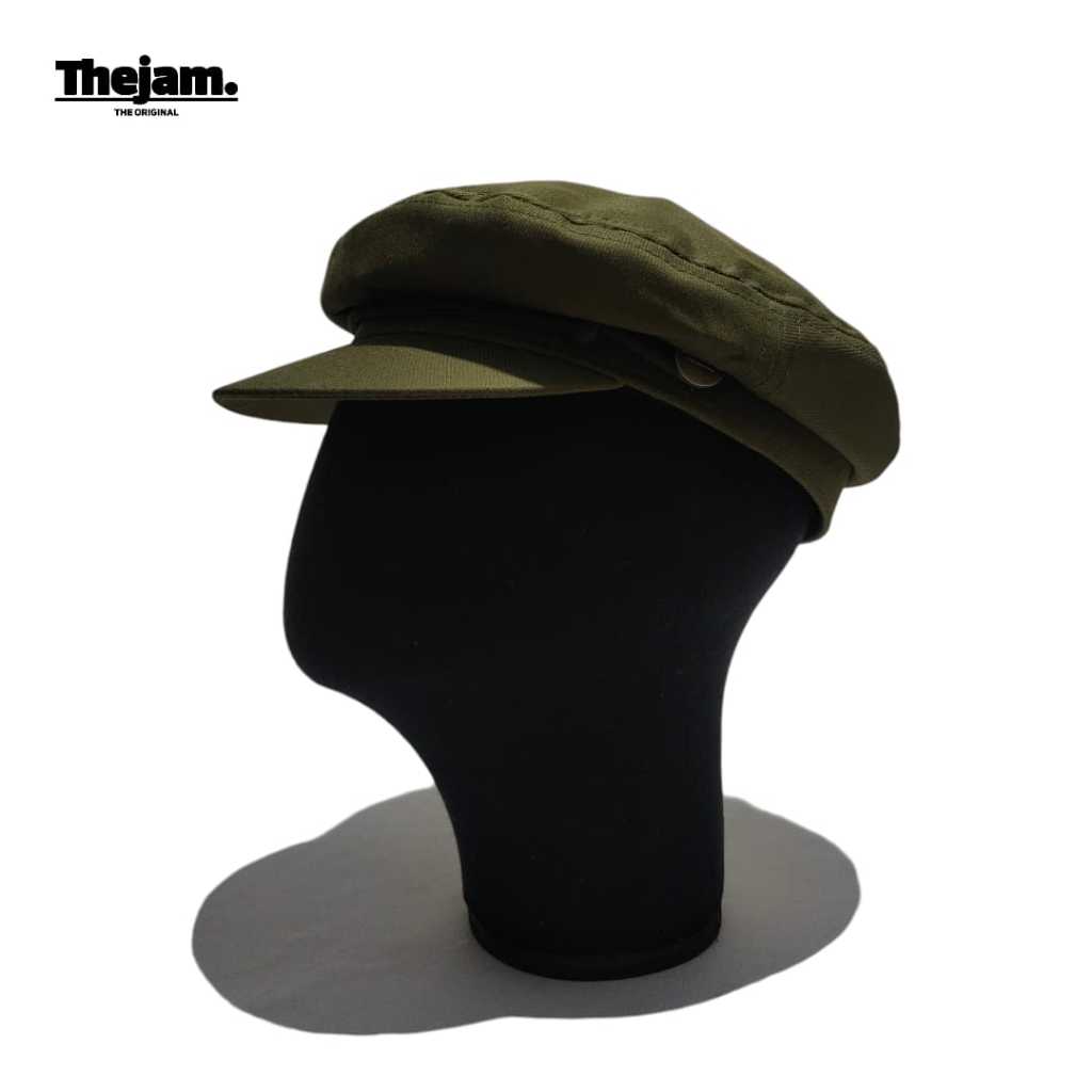 Thejam. Sailor Hat Green  | Fiddler Cap | Topi Fisherman